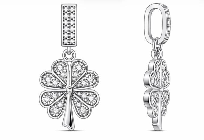klaver Hanger met Zirkonia