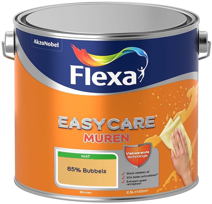 Flexa - Easycare Muren - 85% Bubbels - Mengverf - 2,5 L