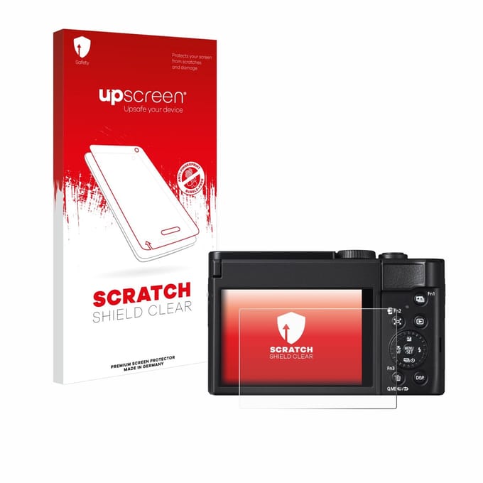 upscreen - Screenprotector voor Panasonic Lumix DC-TZ99 - Folie Beschermfolie transparant