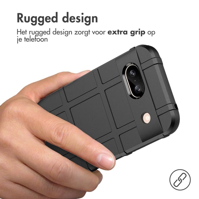 imoshion Rugged Shield Backcover voor de Google Pixel 8a - Zwart