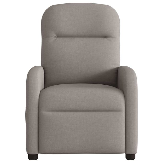 vidaXL - Massagestoel - verstelbaar - stof - taupe