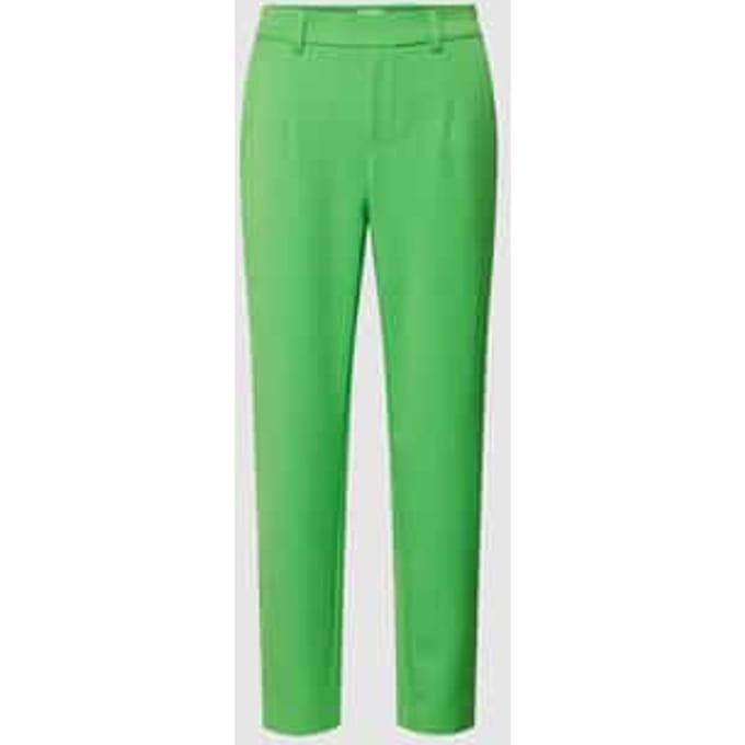 Slim fit stoffen broek met steekzakken, model 'Lisa'