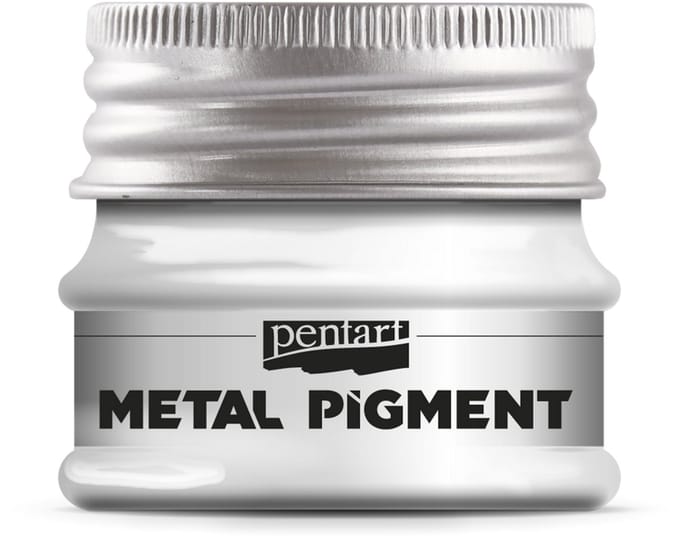 Pentart Metal Pigment Sparkling Zilver 8gr