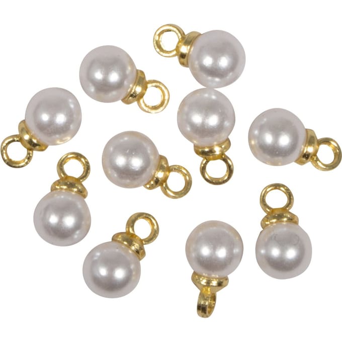 Mini decoratieve hanger "Parel", goud