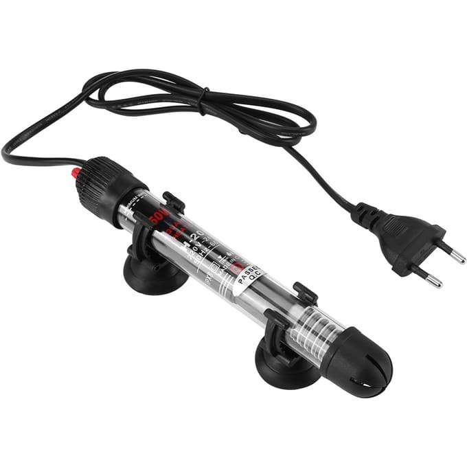 1 STUKS Aquarium Dompelbare Vis   Automatische Waterverwarmer 25W black