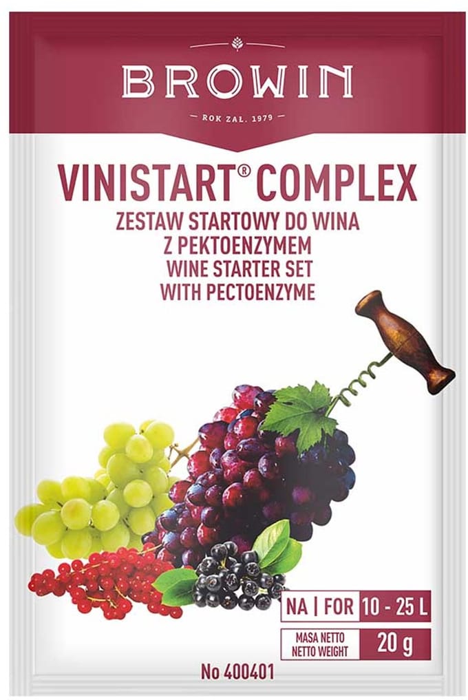 Browin - Vinistart Complex gist voor fruitwijn tot 17% alcohol