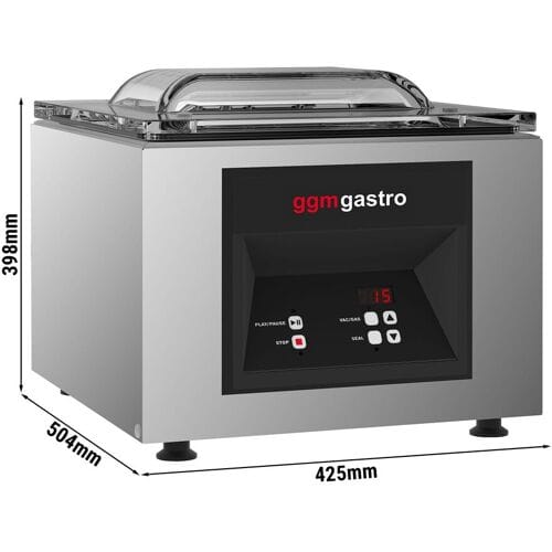 GGM Gastro Kammer-Vakuumiergerät - 8m³/h - 500 Watt - Digital