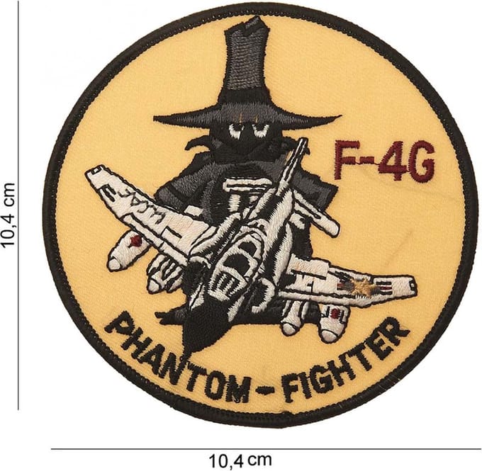 Embleem stof F-4G phantom fighter