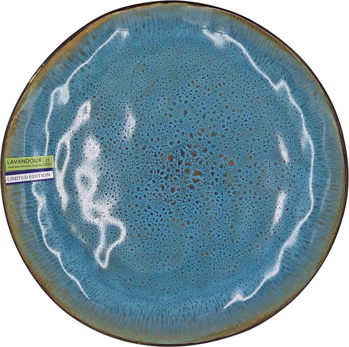 Lavandoux - Dinerbord - Reactief Glazuur - Ø 27 cm - Blauw - Set van 4