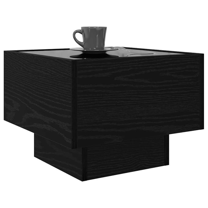 vidaXL - Salontafel - Zwart - eiken - 40 - x - 40 - x - 30 - cm