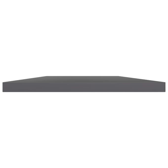 vidaXL - Wandschappen - 4 - st - 40x30x1,5 - cm - spaanplaat - hoogglans - grijs