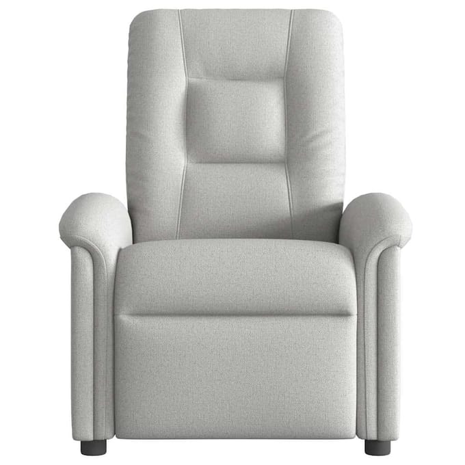 vidaXL - Massagestoel - verstelbaar - stof - wolk - grijs