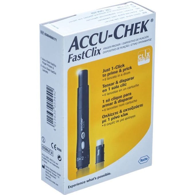Accu Chek Fastclix (prikker+lancet 1x6)05864666171
