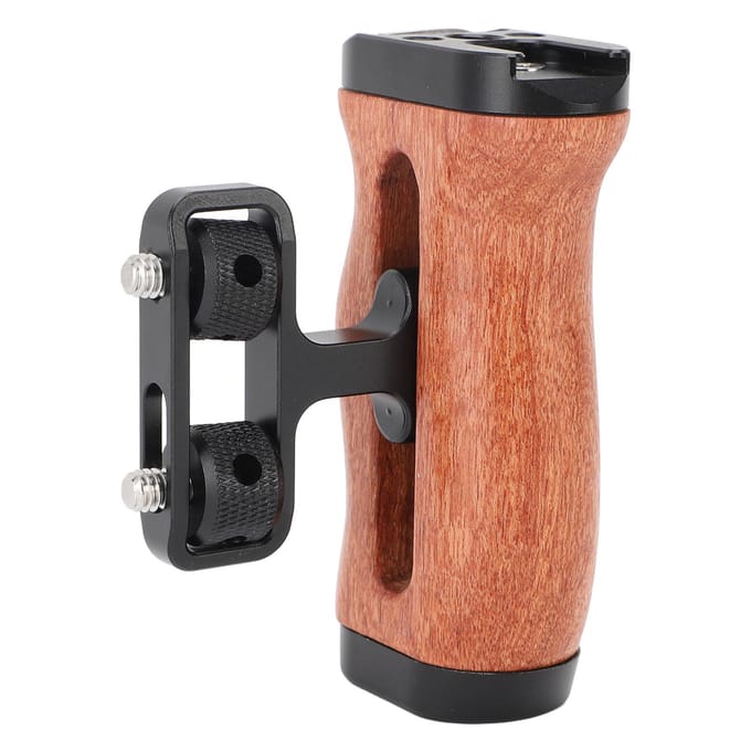 Camera Cage Zijhandgreep 14 Inch Schroefbevestiging Glijgootstructuur Ergonomisch Ontwerp Camera Cage black