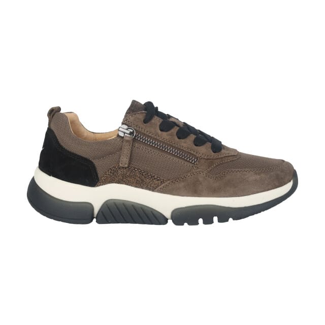 Gabor rollingsoft sensitive 76.938.30 - dames rollende wandelsneaker - Bruin - maat 37 (EU) 4 (UK)