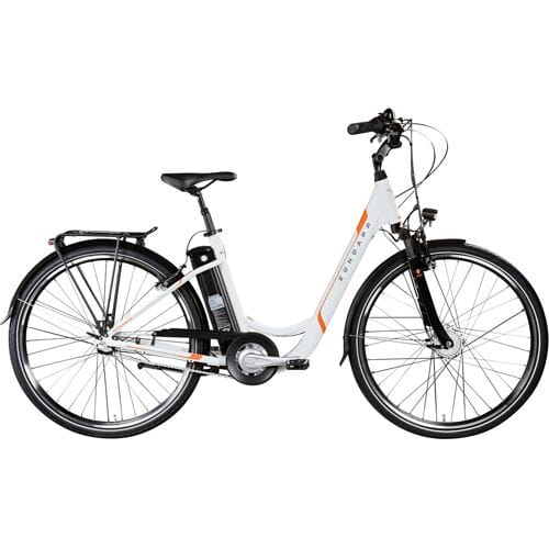 ZÜNDAPP Elektrische fiets City Z510 (wit oranje)