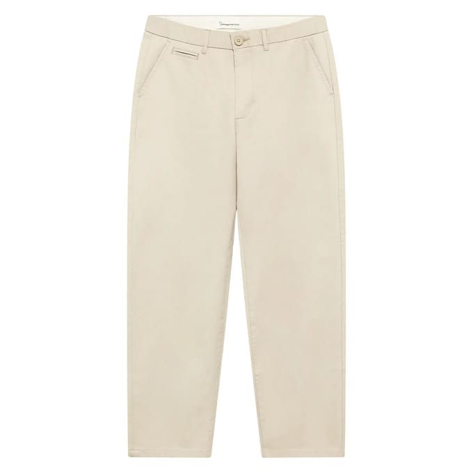 Chino broek KnowledgeCotton Apparel Flint wide
