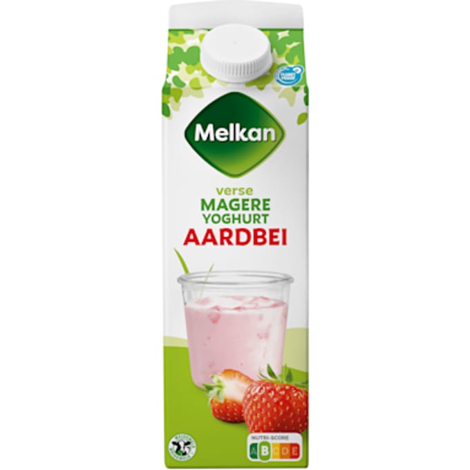 Magere vruchtenyoghurt aardbei