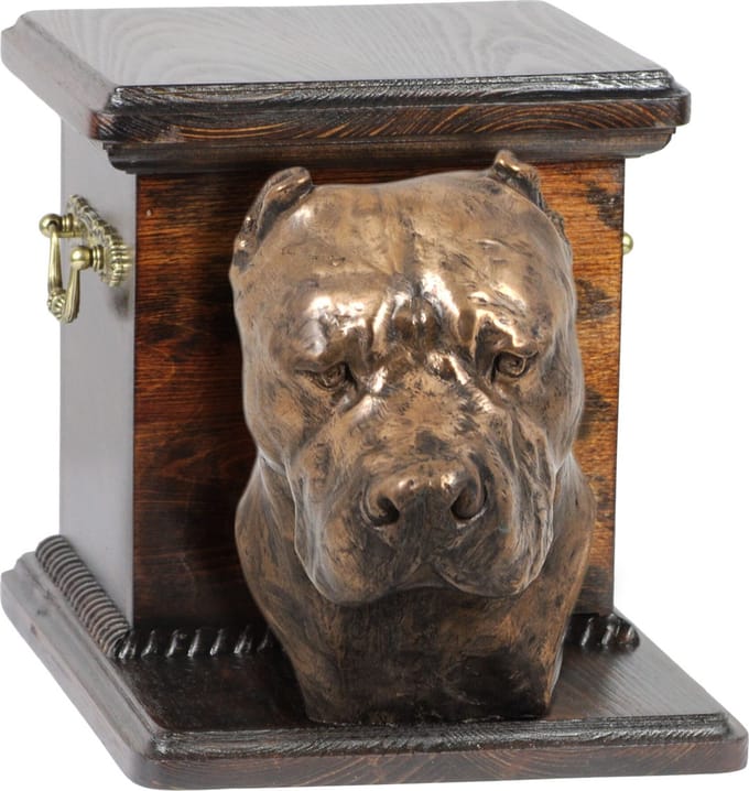 Elegante urn voor Dogo Argentino met hondenbuste