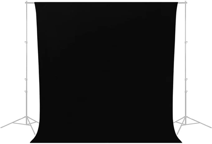 Caruba Wrinkle Resistant Backdrop 2,60 x 3 Meter Zwart