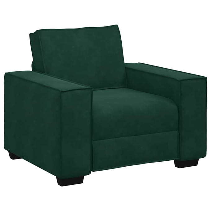 vidaXL - Sofastoel - Donkergroen - 100x78x84 - cm - Fluweel