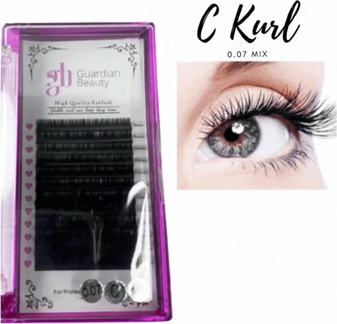 Guardian Beauty Wimpers Extensions - Mix - 0.07 C Krul
