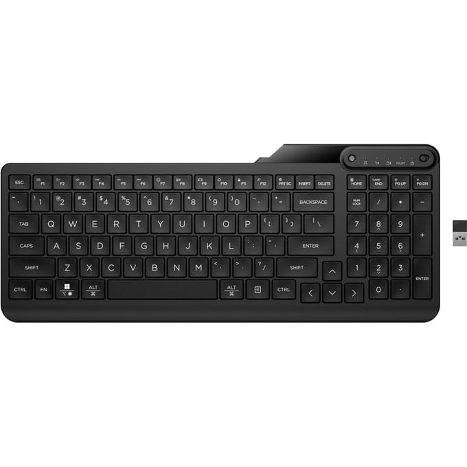 HP 475 - Toetsenbord - Dual-mode - draadloos - 2.4 GHz, Bluetooth 5.3 - Zwart