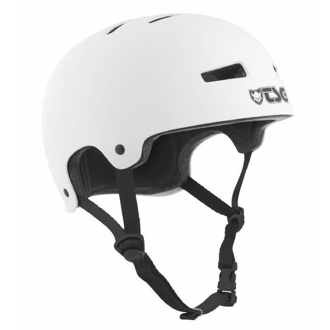 TSG Evolution skateboard helm satin white