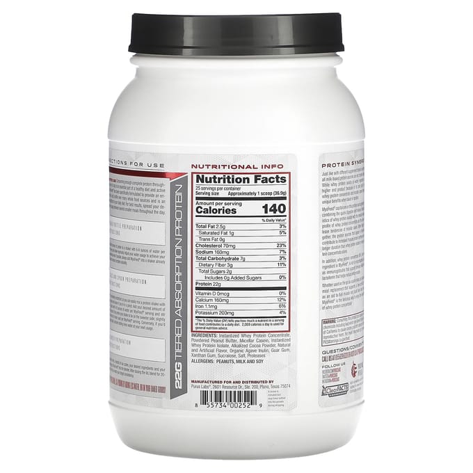 Purus Labs, MyoFeed, Beurre de cacahuète au chocolat, 2 lb (0,922 kg)
