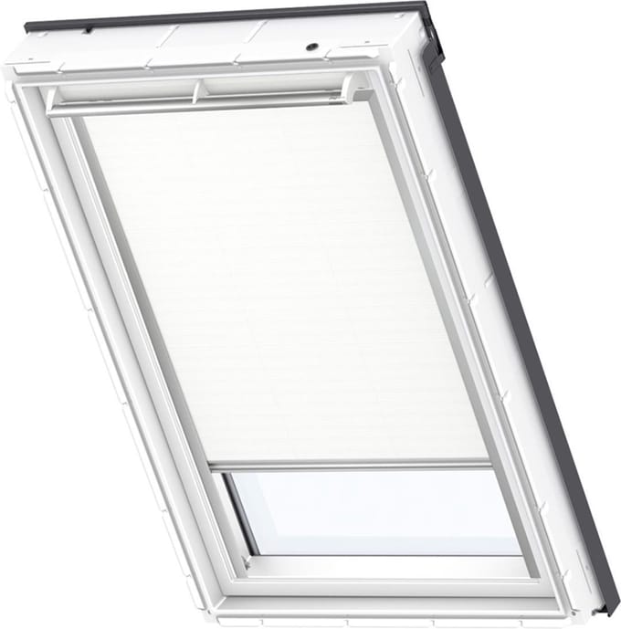 VELUX Origineel Verduisterend Rolgordijn (DKL), Zilveren Kozijn, 6, C04, Wit
