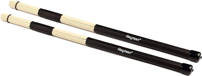 Drumrods Hayman RS-19-B bamboe Zwart handvat.