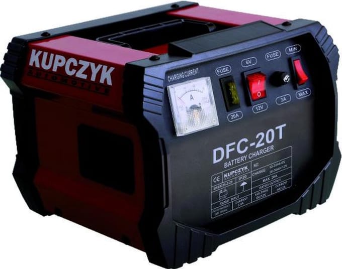 Kupczyk DFC-20T - Acculader - 12V/24V - Professioneel - Met Amperemeter - Stevige Constructie