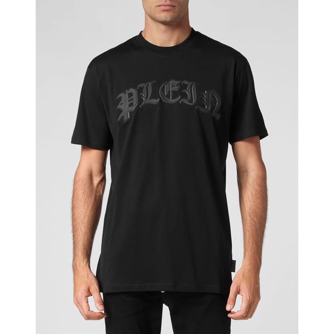 T-Shirt Ronde Hals Gothic Plein