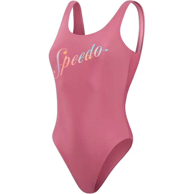 Dames zwempak uit 1 stuk Speedo Logo Deep