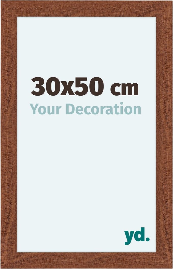 Your Decoration - Fotolijst 30x50 cm - MDF - Walnoot - Como
