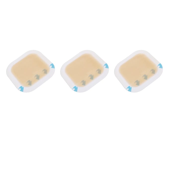 3 stuks Hydrocolloïdverbanden Zelfklevend Verborgen Wondverband voor Doorligwonden Blaarverzorging white