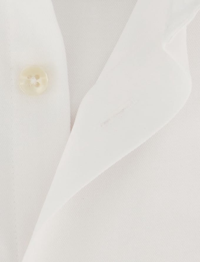 Ledub overhemd slim fit wit cutaway boord klassiek