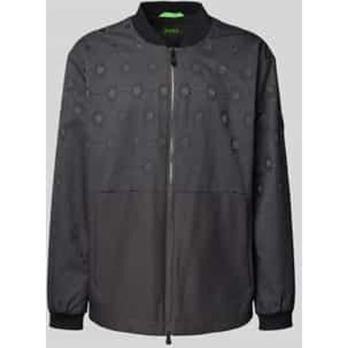 Regular fit lange bomberjack met tweewegritssluiting