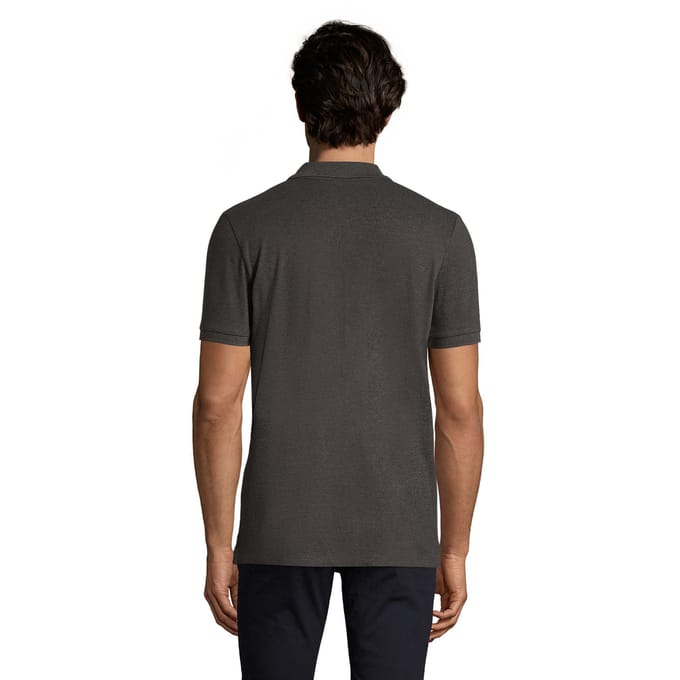 SOLS Heren Phoenix gemêleerd poloshirt (Houtskoolmelange)