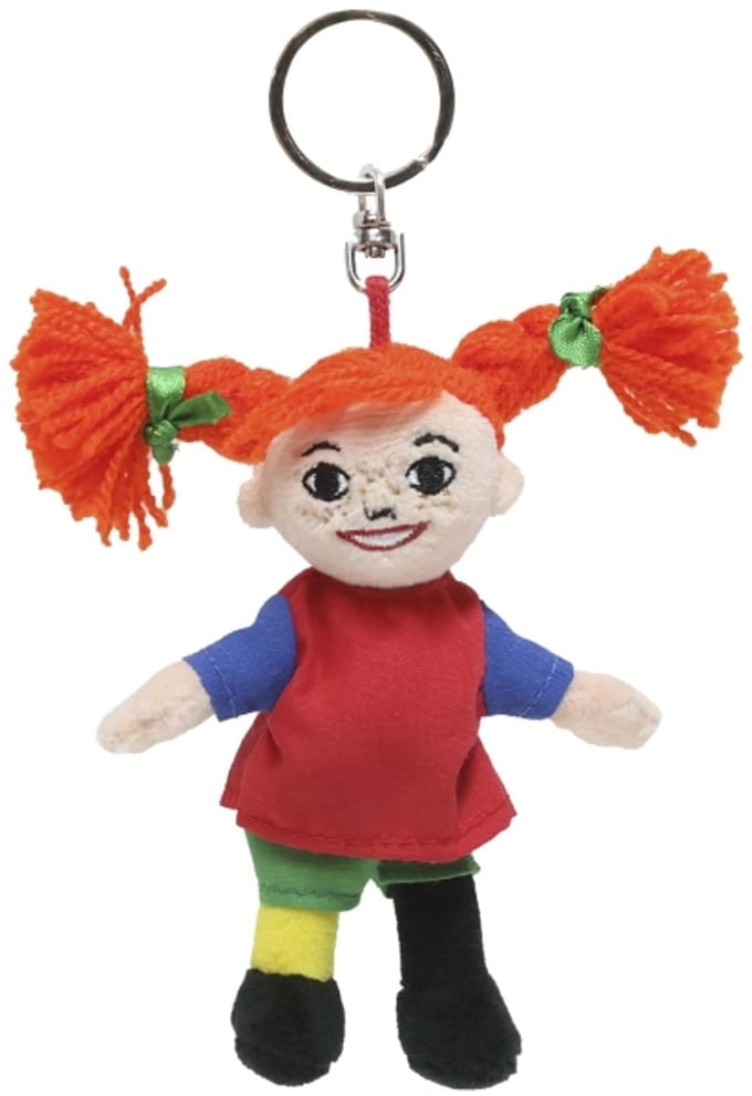 Kinderboeken Pippi Langkous zachte sleutelhanger - Pippi accessoire.