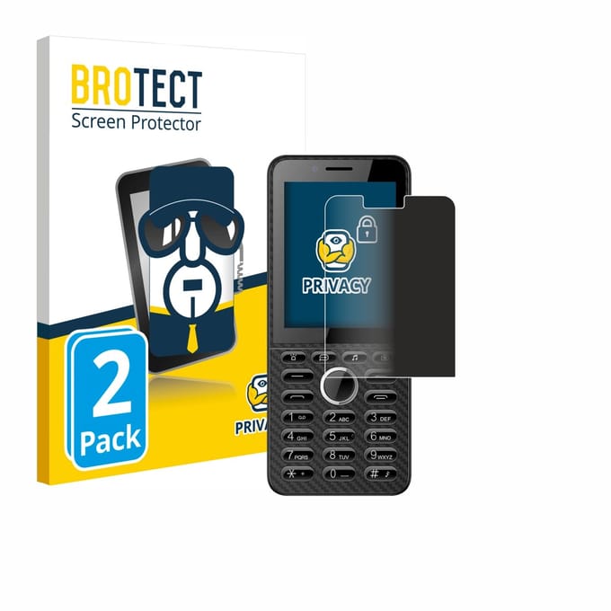 BROTECT - privacy screenprotector voor Energizer E288S - Folie Beschermfolie Blauwlichtfilter 2 Stuks