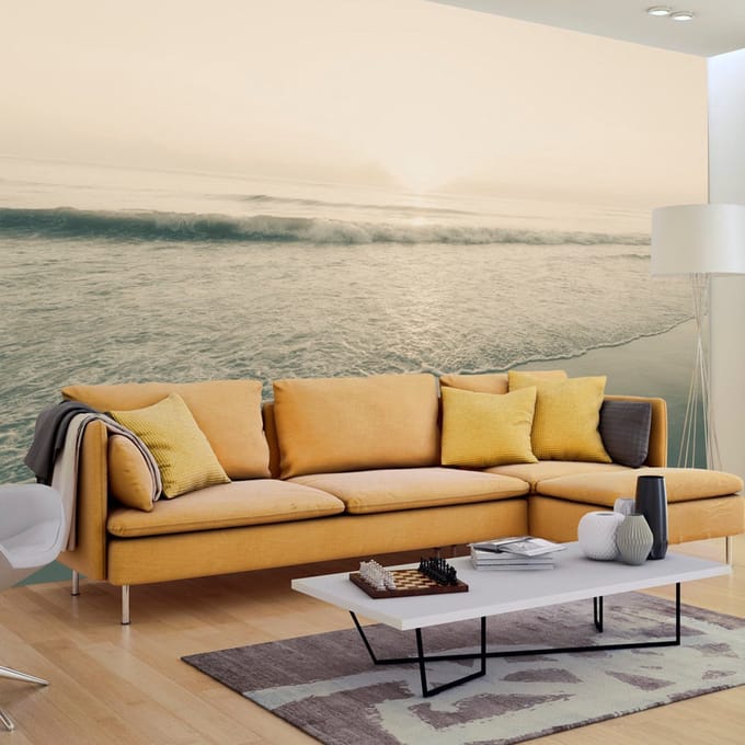 147cm X 105cm - Zelfklevend fotobehang - Ochtend Gloren , Premium Print