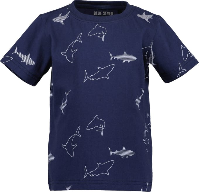 Blue Seven - Jongens Shirt - Navy - Maat 98