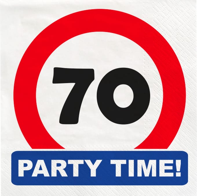 Traffic sign napkins - 70