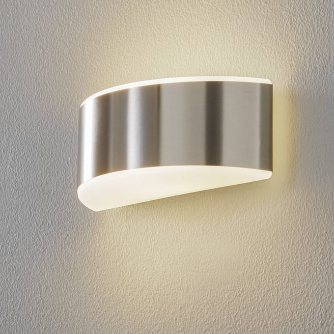 BEGA Prima wandlamp afschermkap roestvrij staal 25,4 cm