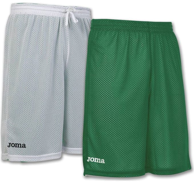 Joma Rookie Reversible Short Kinderen - Wit / Groen | Maat: 104-116