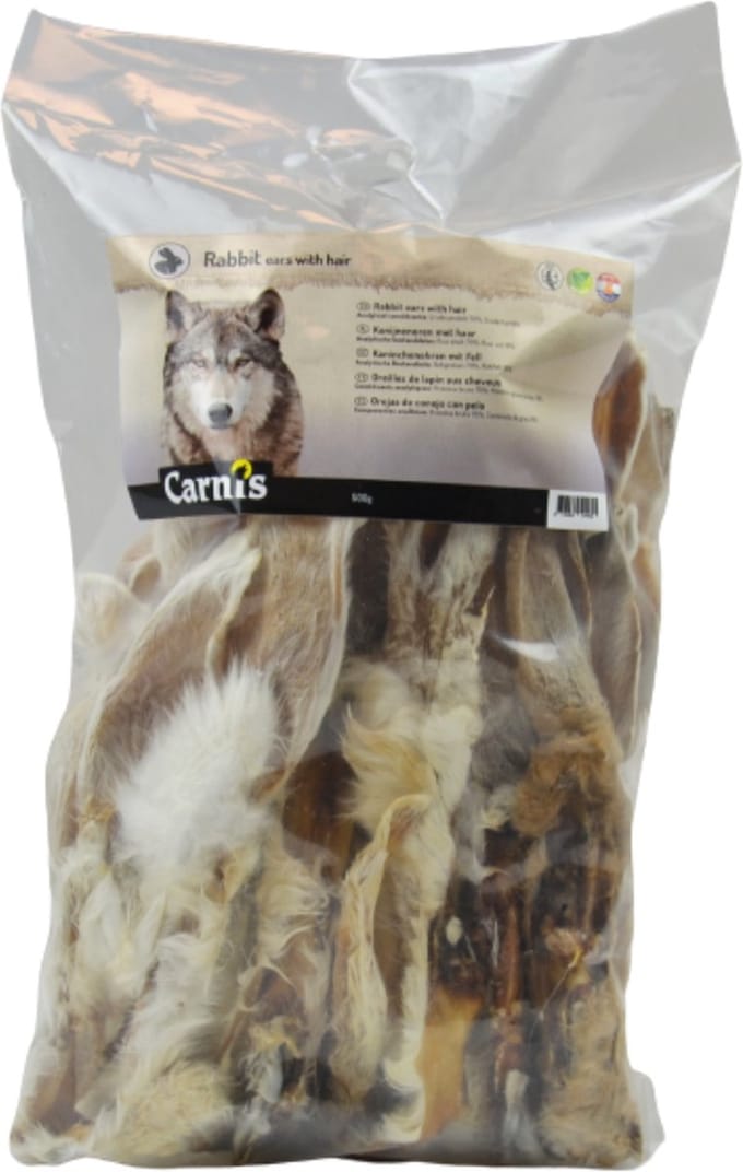 Carnis Konijnenoren Met Haar 500 g