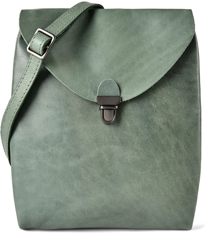 Harold's Fold Mini tas Schoudertas Leer 17 cm - Dames - lindgrün