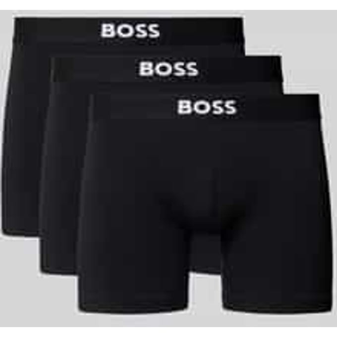 Boxershort met elastische band met logo in een set van 3 stuks, model 'ONE'