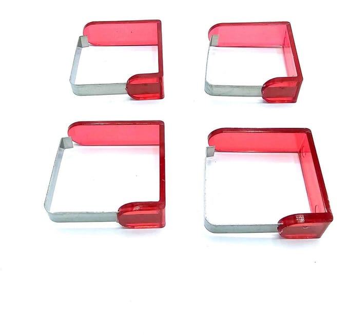 Gadgetpoint - Tafelklem - Tafelkleedhouder - Klemmen - 4 stuks - Rood